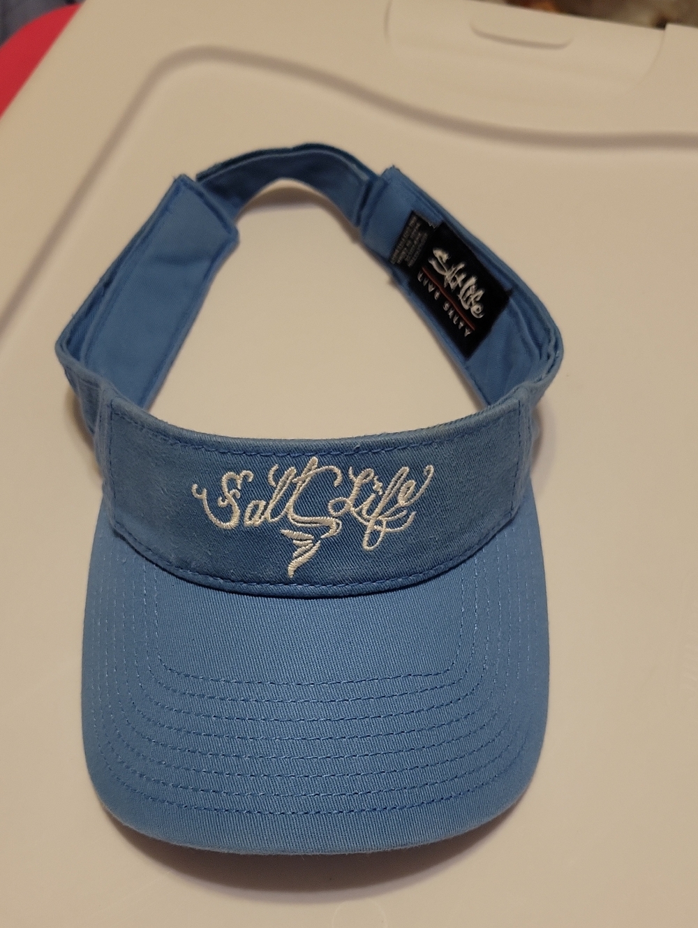 Salt Life Women's Sky Blue Mermaid Tail Embroidered Visor